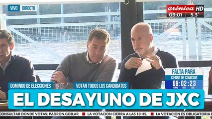 Download Video: Larreta y Santilli desayunaron juntos antes de ir a votar: ¿la cábala de Juntos por el Cambio?