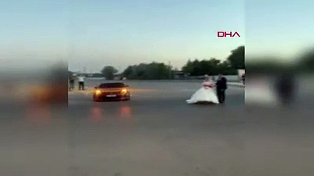 Drift atarak düğüne giden sürücüye 20 bin 342 TL ceza