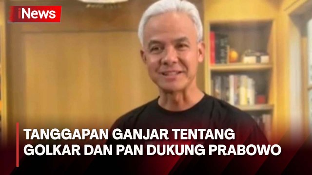 Golkar dan PAN Dukung Prabowo, Ini Kata Ganjar Pranowo