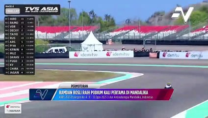 Ramdan Rosli tamatkan perlumbaan ke-2 kategori TVS Asia One di tangga ke-3