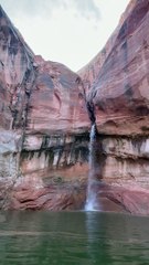 Waterfalls Down The Canyon Walls