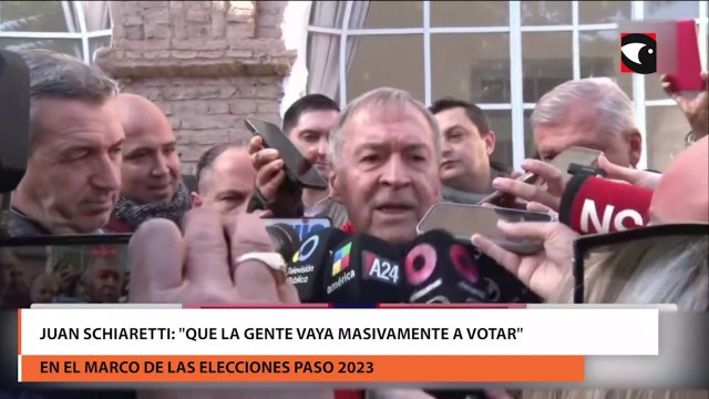 Juan Schiaretti: Que la gente vaya masivamente a votar