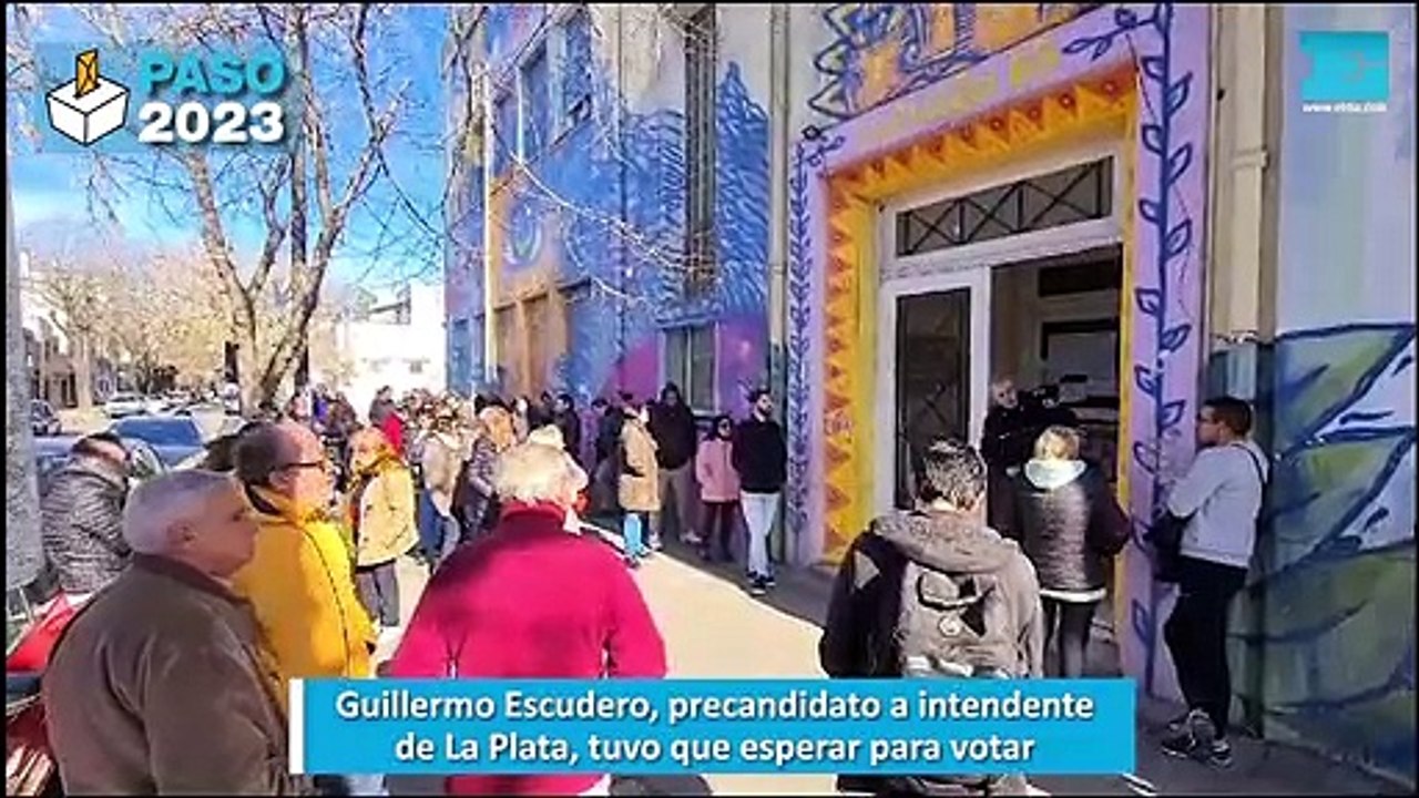 Guillermo Escudero, precandidato a intendente de La Plata, tuvo que ...