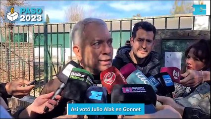 Así votó Julio Alak en Gonnet