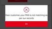 Your Pan is not matching as per our record -- how to open airtel payment bank account without Pan --