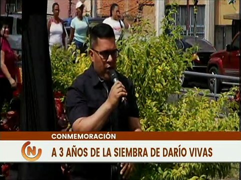Gobierno de Caracas conmemora 3 años de la siembra del Líder Revolucionario Darío Vivas