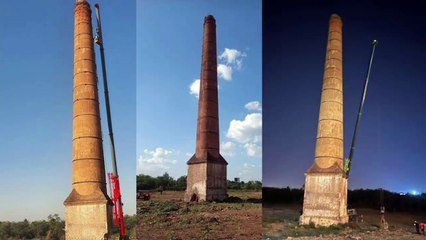 British Era Chimney Hubballi  Hubbali Bharat mills History  The demolishing full video
