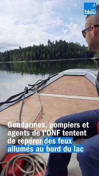 Gendarmes, pompiers et ONF mobilisés pour de la prévention contre les incendies au lac de Pierre-Percée