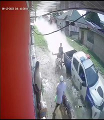 Patrulla arrolla a motociclistas en Atlántida