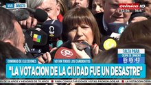 Patricia Bullrich: "La votación en la ciudad fue un desastre"