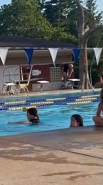Iconic Older Man Dominates Diving Board