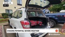 Chasing potential severe weather