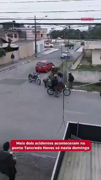 Mais dois acidentes na ponte Tancredo Neves só neste domingo