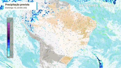 Previsão de precipitação e nuvens