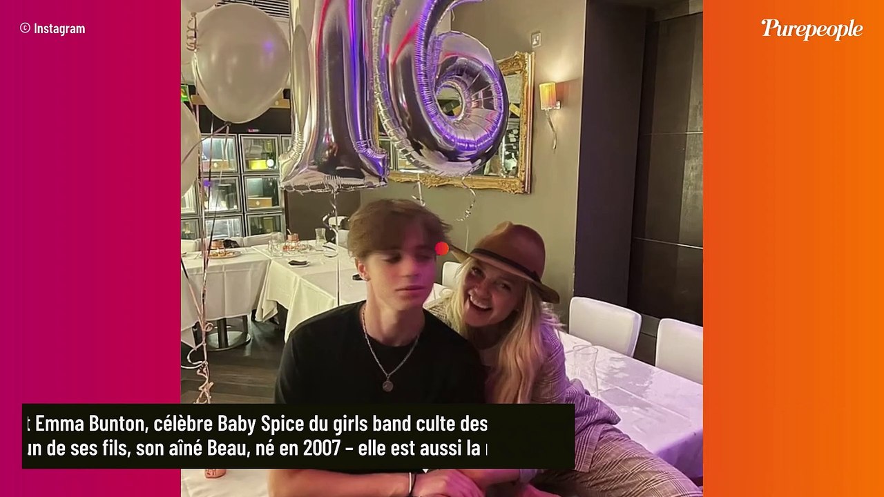 Emma Bunton : L'ex-Spice Girl célèbre les 16 ans de son fils Beau, un vrai beau gosse... très différent d'elle !