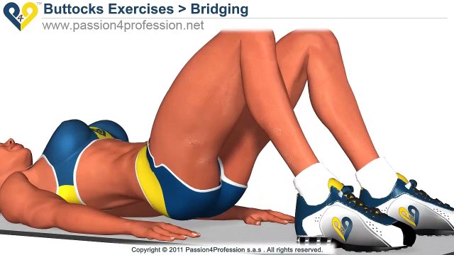 BEST Tone Buttocks exercise - Reduce buttocks and thighs with Bridging exercise(720P_HD)