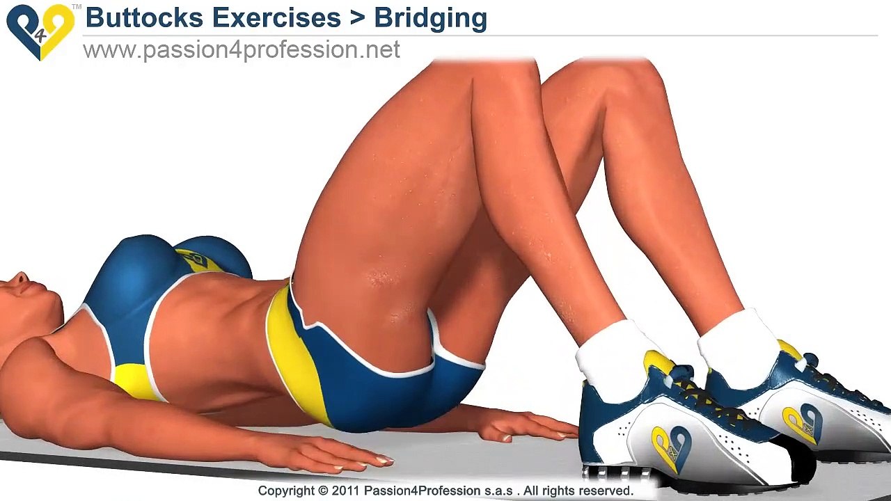 BEST Tone Buttocks exercise - Reduce buttocks and  thighs with Bridging exercise(720P_HD)