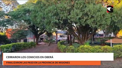 Cerraron los comicios en Oberá