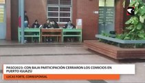 PASO2023 | Con baja participación cerraron los comicios en Puerto Iguazú