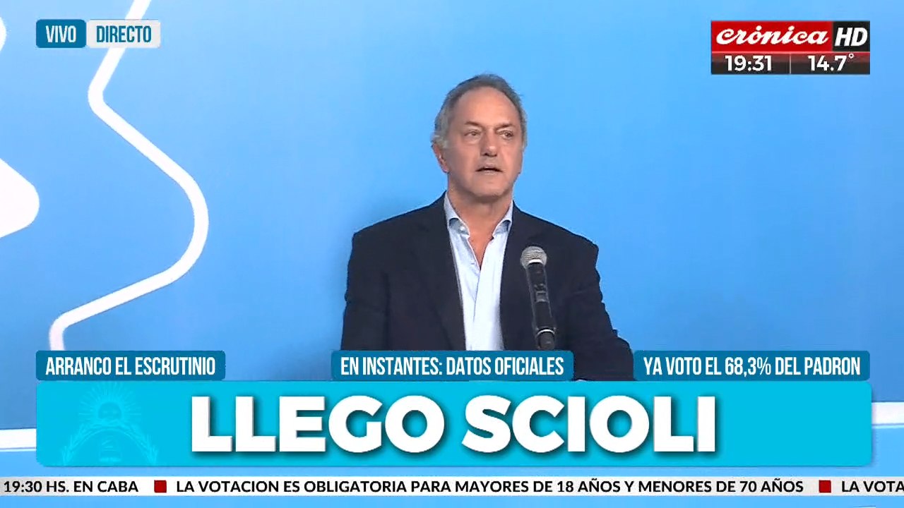 Daniel Scioli: "Massa - Rossi interpretan las nuevas demandas"
