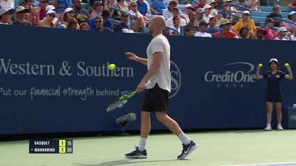 Cincinnati - Mannarino n'a pas laissé Gasquet respirer