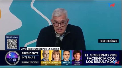 Julián Domínguez desde el búnker de UP