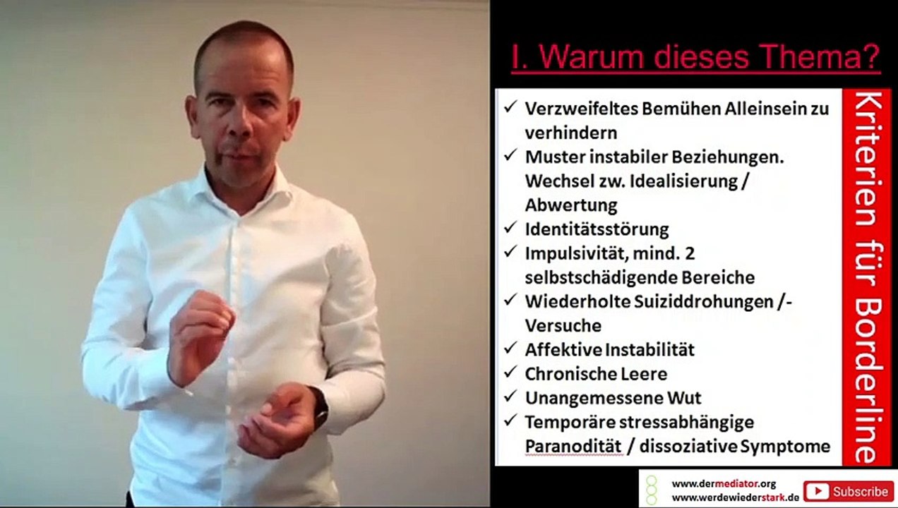 Borderline therapie - nichts für schwache nerven