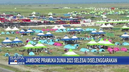 Peserta Jambore Pramuka Dunia  Kembali ke indonesia Setelah Sempat Dievakuasi Karena Topan Khanun