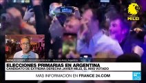 Informe desde Buenos Aires: Javier Milei supera el 30% de los votos y lidera las primarias