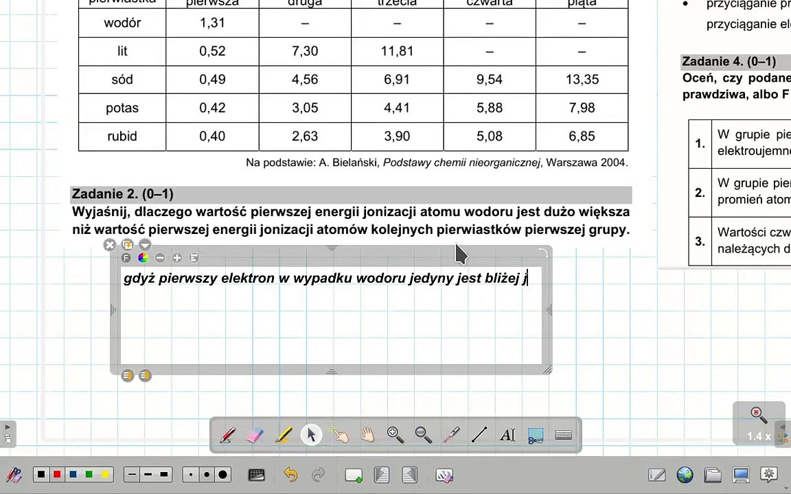 ZADANIE 2, 3 I 4 CKE 2021 MARZEC ENERGIA JONIZACJI. #chemia #chemistry