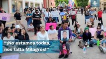 Madre de Milagros, quien fue asesinada a puñaladas, encabezó marcha en Guanajuato