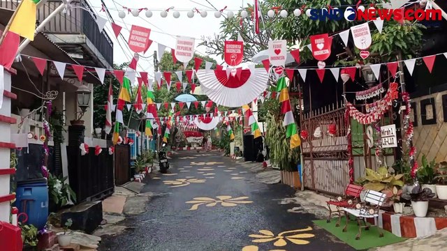Sambut HUT RI ke-78, Warga Mirah 1 Depok Antusias Ikuti Lomba Hias Lorong