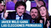 Milei gana elecciones primarias en Argentina