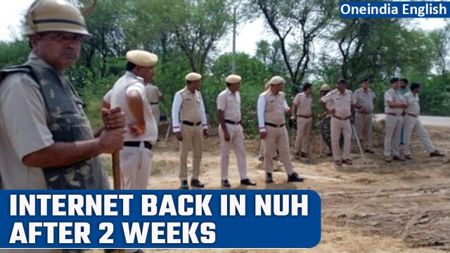 Haryana restores internet services in violence-hit Nuh district after two weeks | Oneindia News