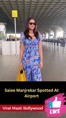 Saiee Manjrekar Spotted At Airport
