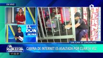 Cabina de internet es asaltada por cuarta vez en SJL