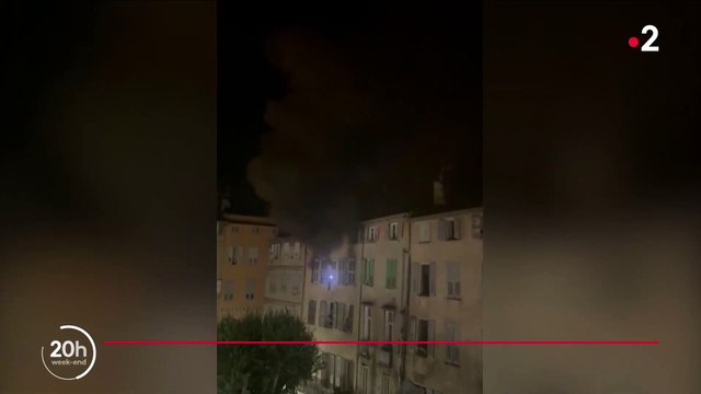 Incendie mortel d'un immeuble à Grasse: Les images des habitants qui ont quitté leur logement en glissant le long de la façade - VIDEO