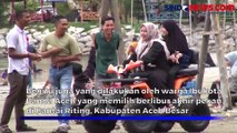 Asyiknya Menyusuri Pantai Riting di Aceh dengan Menggunakan Motor ATV