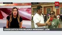 Marcha en León por Milagros Monserrat, exigiendo justicia por su trágico asesinato