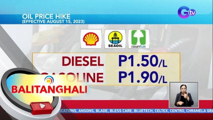 Panibagong pagtaas ng presyo sa produktong petrolyo, ipapatupad bukas | BT