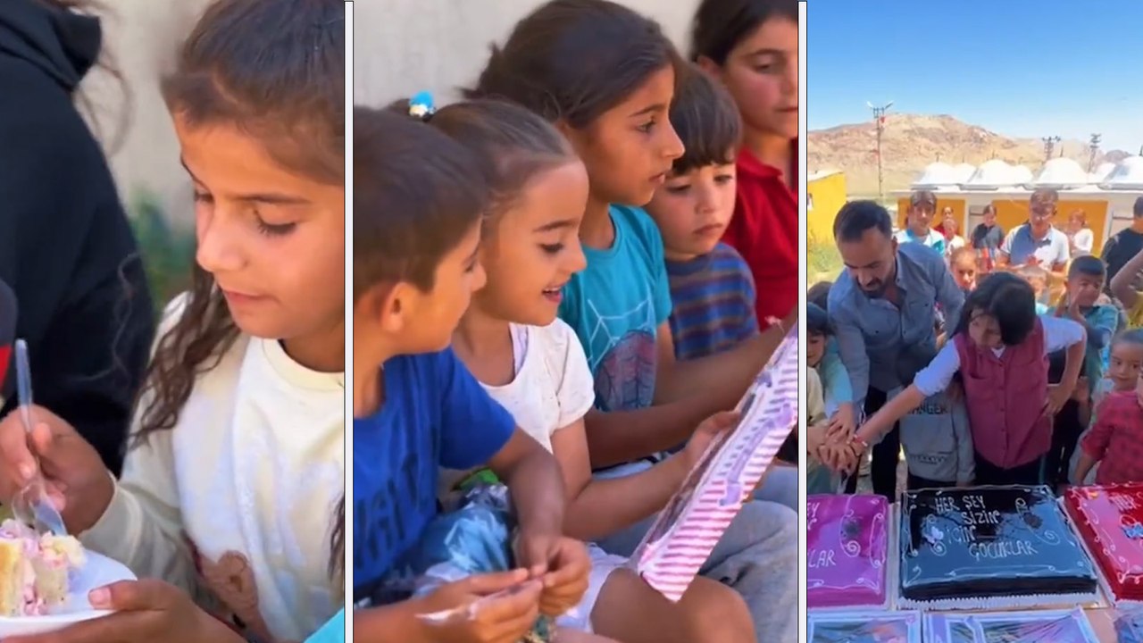 Elçin Sangu'nun doğum günü Umut Dalı Projesi kapsamında çocuklarla kutlandı