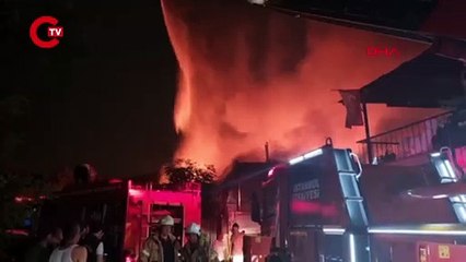 Sarıyer'de atık depolama tesisinde yangın