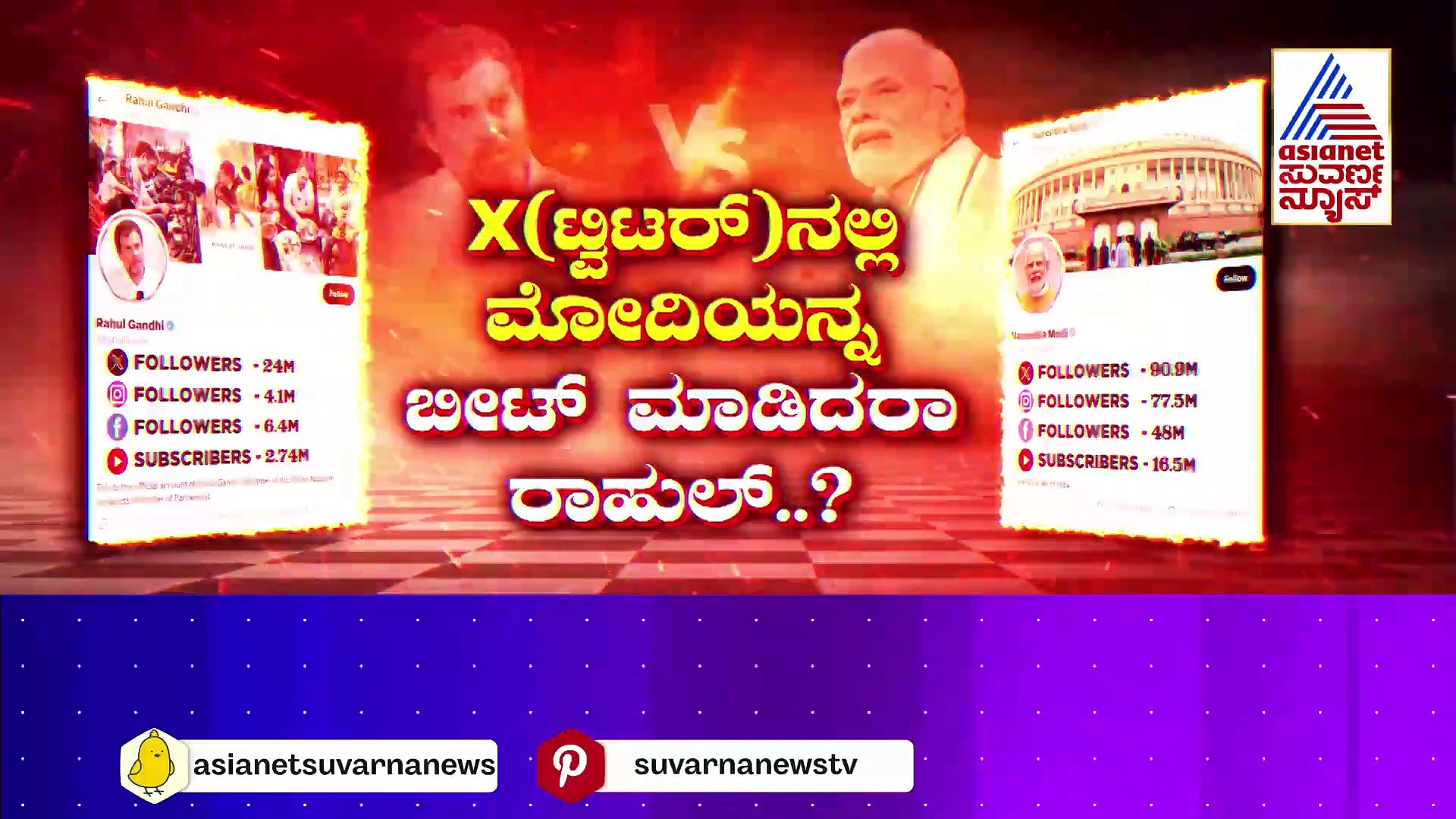 ಮೋದಿ VS ರಾಹುಲ್..ಯಾರು ಪಾಪ್ಯುಲರ್..? ಇನ್ಸ್ಟಾಗ್ರಾಮ್‌ನಲ್ಲಿ ಕೋಟಿ ವೀಕ್ಷಣೆ ಯಾರ ವಿಡಿಯೋಗೆ..? 