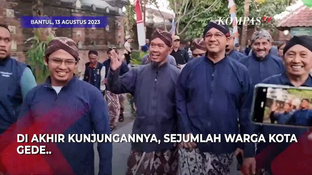 Anies Terima Tombak Cakra Saat Ziarah ke Makam Raja Mataram di Bantul