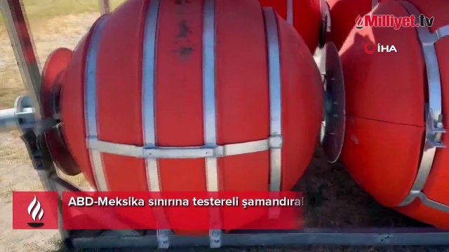Korkunç hamle! ABD, Meksika sınırına testereli şamandıralar konumlandırdı