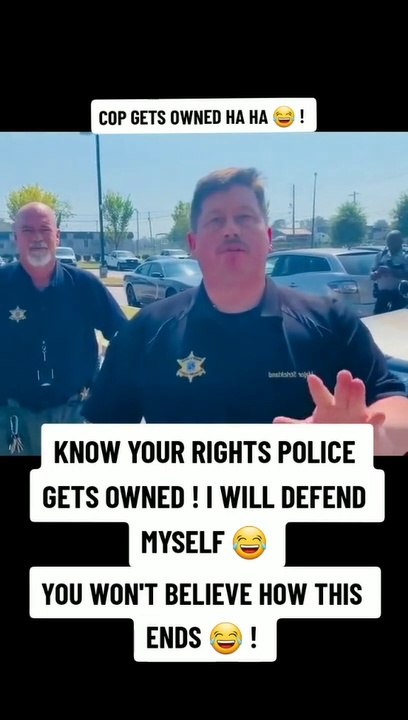 COP GETS OWNED BY A BRAVE MAN !  KNOW YOUR RIGHTS ! 1ST AMENDMENT FREE EDUCATION !  HE THOUGHT HE WAS SO TOUGH !