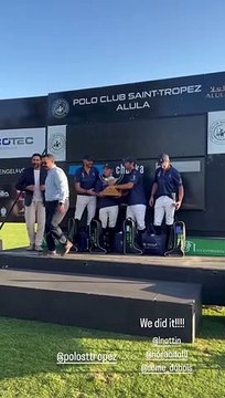 Cyril Lignac remporte une victoire de polo à Saint-Tropez. Instagram