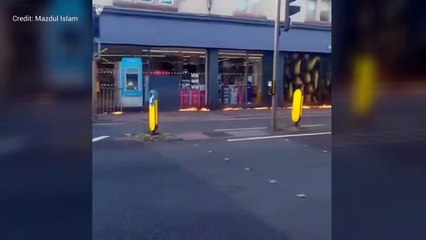 Takeaway owner extinguishes fire at Co-op in Cheriton