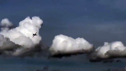 لحظة قفز طياران من طائرة مشتعلة أثناء عرض جوي بالولايات المتحدة