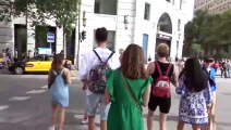 Persecución a dos mujeres carteristas en Barcelona